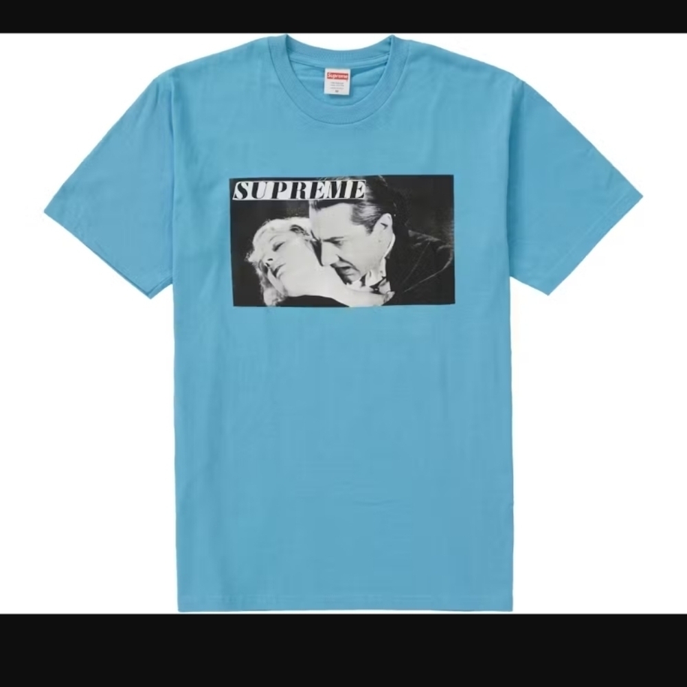 NWOT Supreme Bela Lugosi Light Slate Blue tee Sz M !!